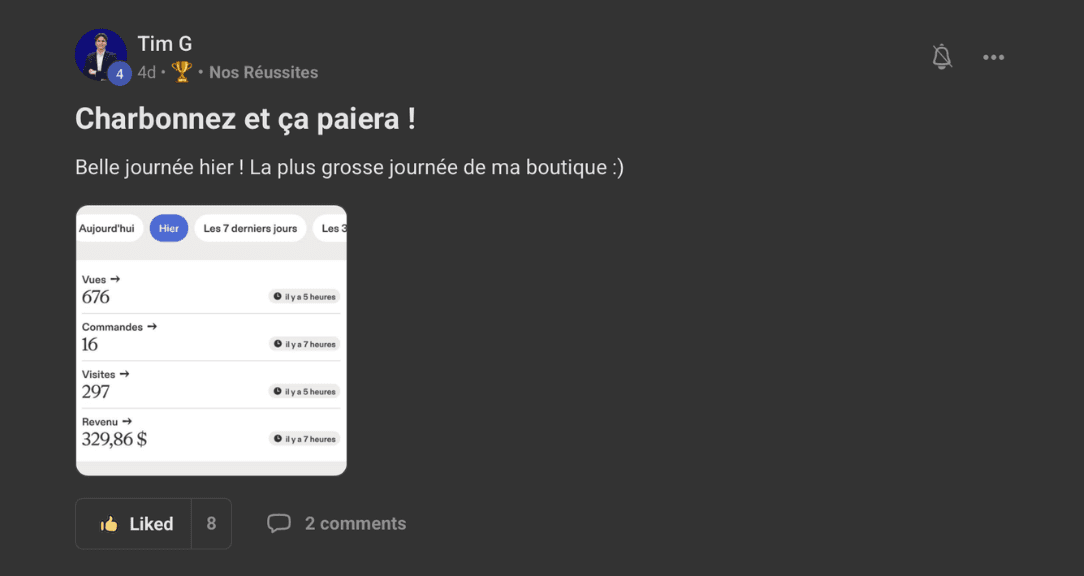 Résultat de Tim G
